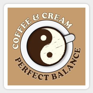 Yin Yang Coffee and Cream Magnet